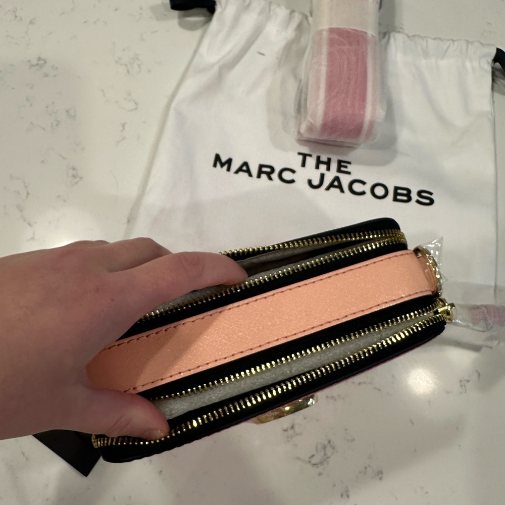 NWT Marc Jacobs Pink & Coral Snapshot Crossbody Bag - Picture 9 of 15